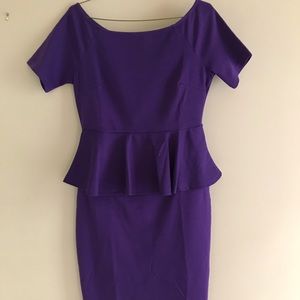 Purple Ruffled Dress